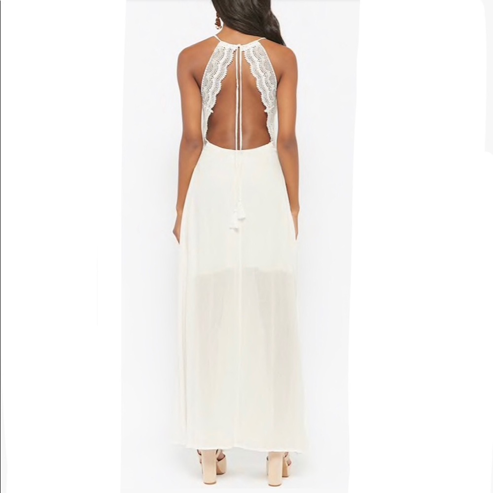 Beautiful Ivory Maxi Dress - Picture 3 of 5